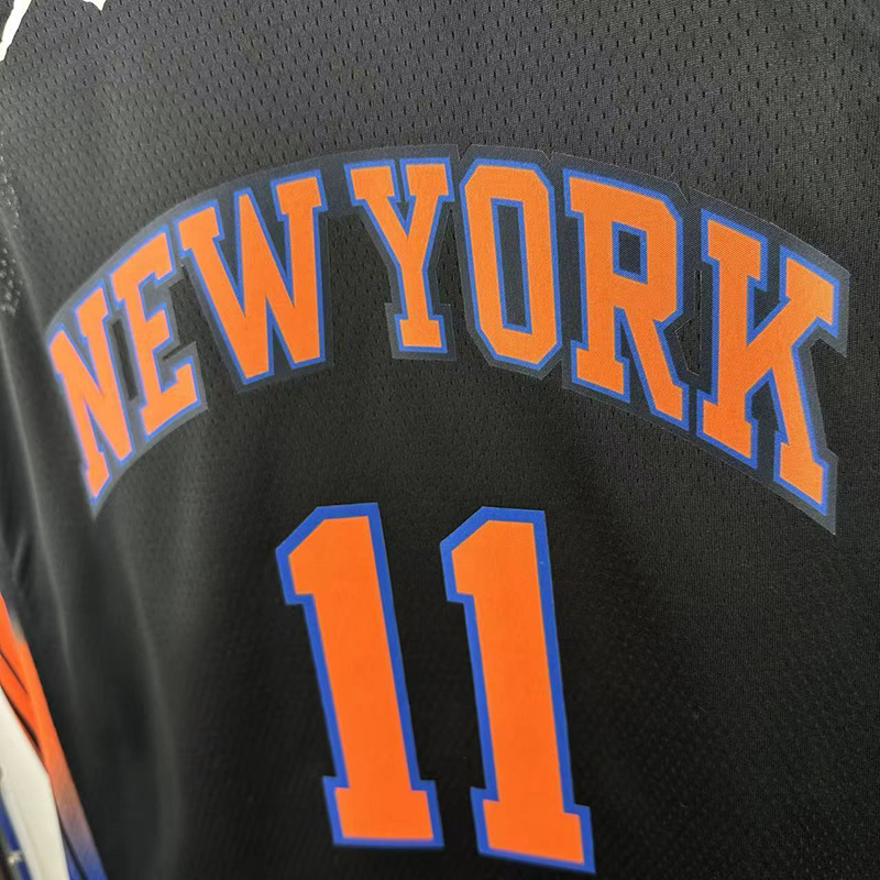Men's NBA Heat Pressed Jersey New York Knicks #11 Jalen Brunson 2025/26 - Statement Edition