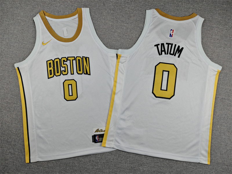 Youth NBA Boston Celtics #0 Jayson Tatum 2025-26 City Edidtion Embroideried Jersey