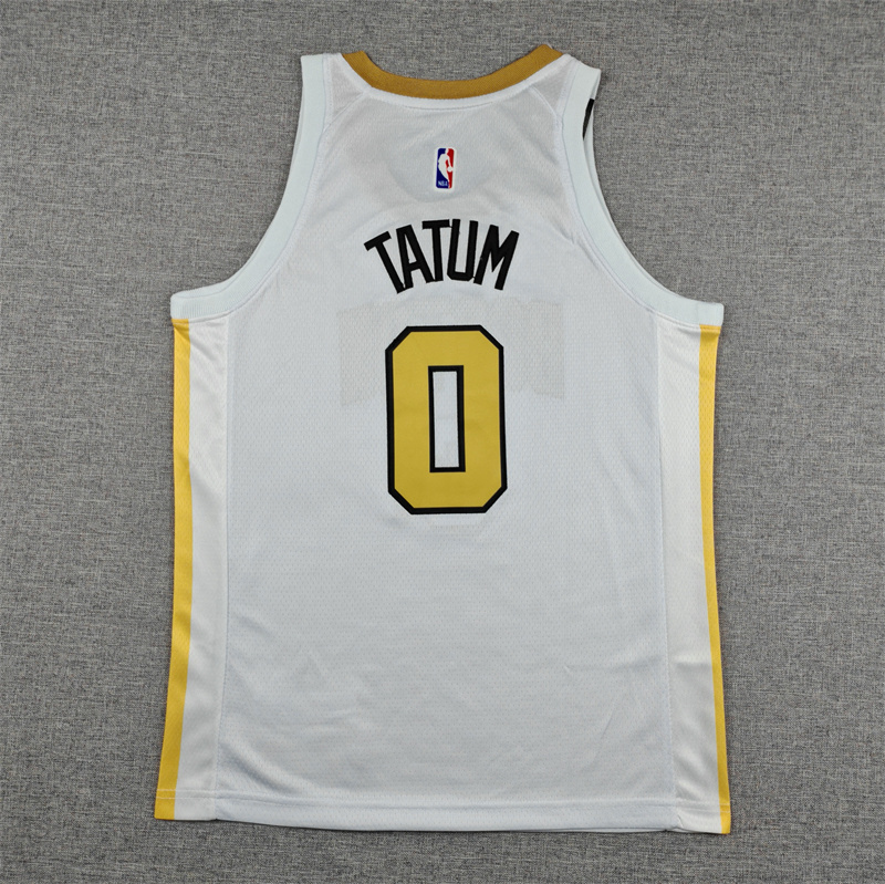 Youth NBA Boston Celtics #0 Jayson Tatum 2025-26 City Edidtion Embroideried Jersey