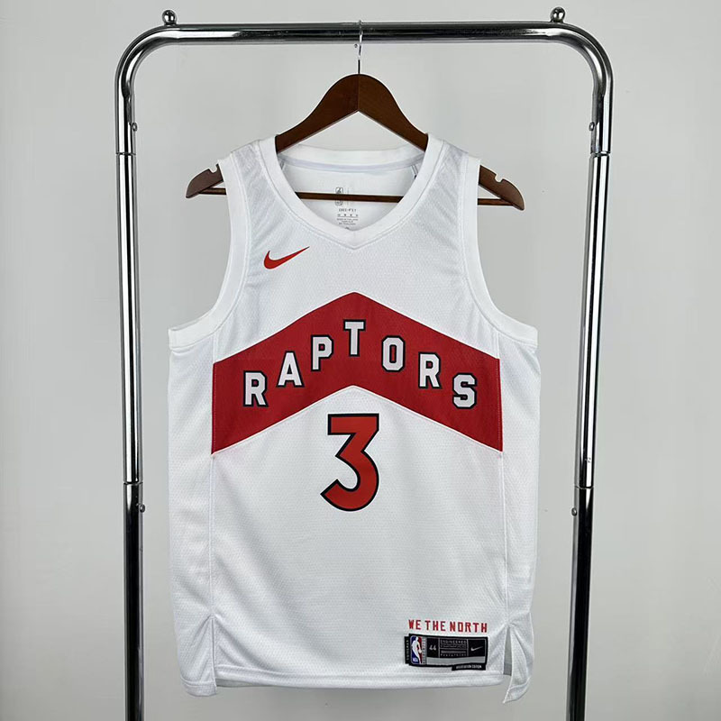 Men's NBA Heat Pressed Jersey Toronto Raptors #3 Brandon Ingram 2025/26 - Association Edition