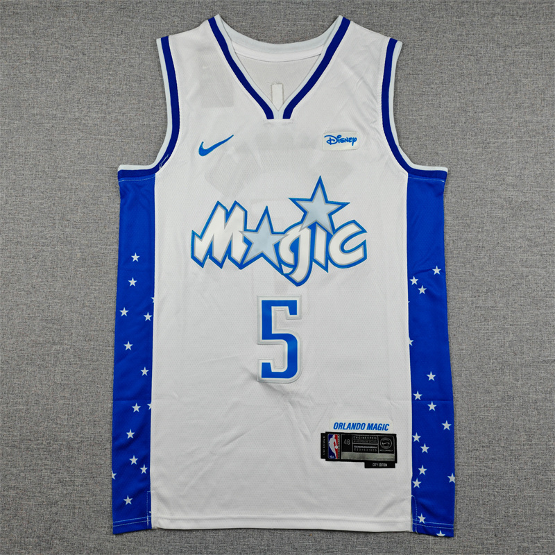 Men's NBA Orlando Magic #5 Paolo Banchero 2025-26 City Edition Swingman Jersey