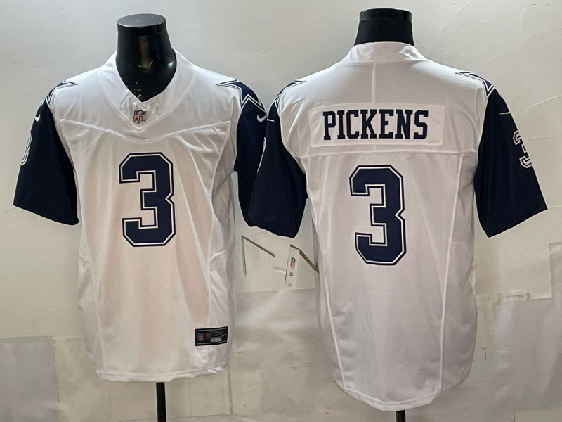 Men's NFL Dallas Cowboys #3 George Pickens Navy Alternate F.U.S.E Limited Jersey