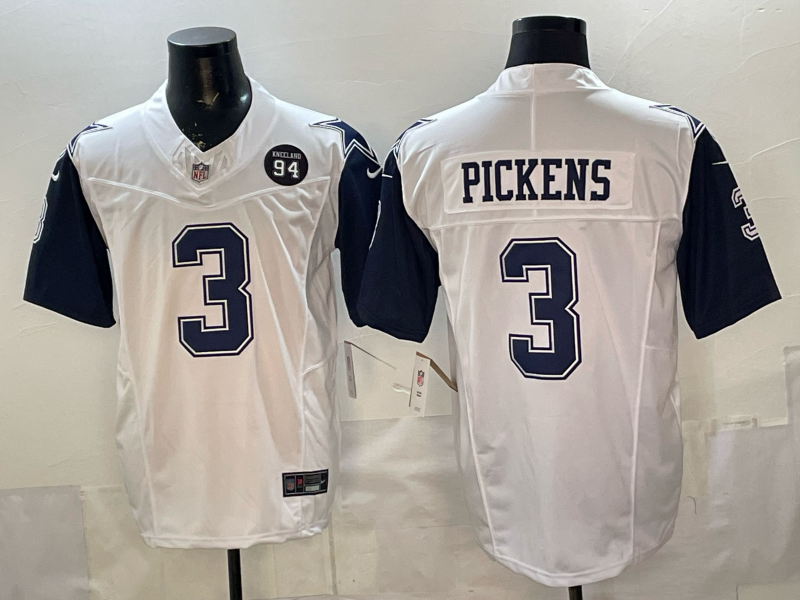 Men's NFL Dallas Cowboys #3 George Pickens Navy Alternate F.U.S.E Limited Jersey