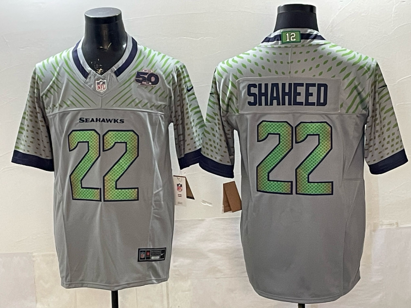 Men's NFL Seattle Seahawks #22 Rashid Shaheed 2025 Rivalry Collection F.U.S.E Jersey