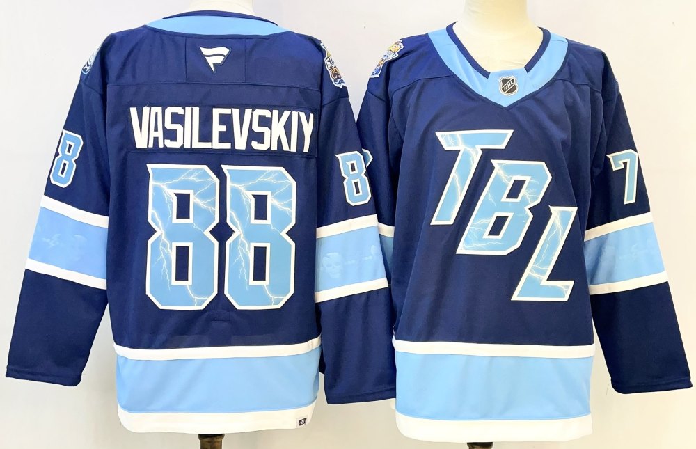 Men's NHL Tampa Bay Lightning #88 Andrei Vasilevskiy 2026 Fanatics Stadium Series Premium Jersey