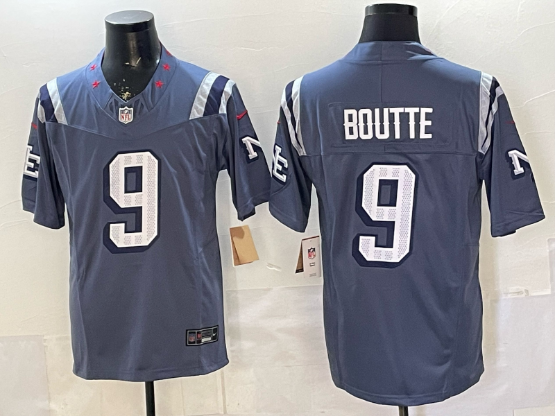 Men's NFL New England Patriots #9 Kayshon Boutte 2025 Rivalry Collection F.U.S.E Jersey