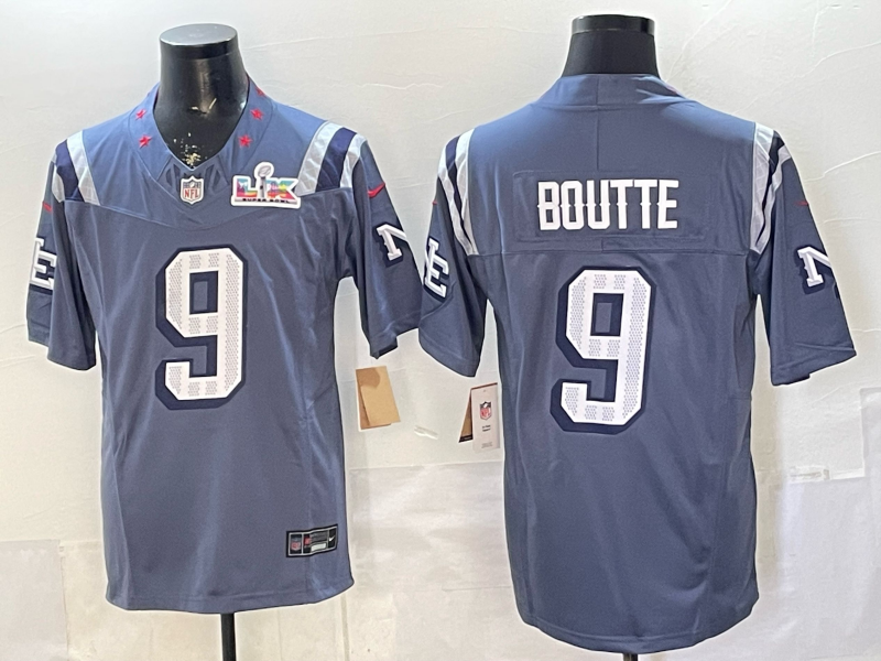Men's NFL New England Patriots #9 Kayshon Boutte 2025 Rivalry Collection F.U.S.E Jersey