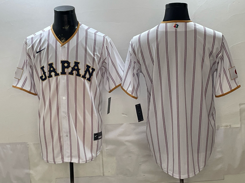 2026 World Baseball Classic Team Japan Nameless Men's Home Stadium Jersey - White