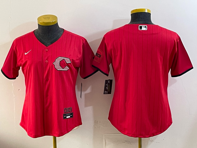 Women's MLB Cincinnati Reds Nameless 2026 Red City Connect Jersey