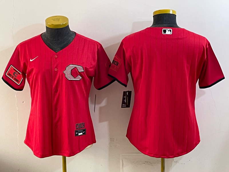Women's MLB Cincinnati Reds Nameless 2026 Red City Connect Jersey