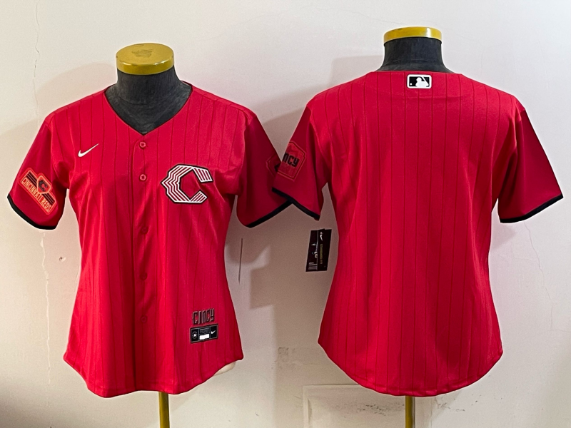 Women's MLB Cincinnati Reds Nameless 2026 Red City Connect Jersey
