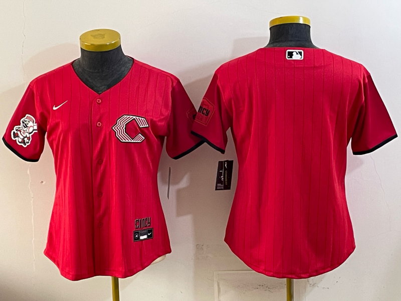 Women's MLB Cincinnati Reds Nameless 2026 Red City Connect Jersey