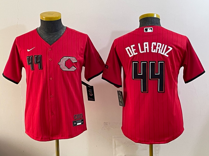 Youth MLB Cincinnati Reds #44 Elly De La Cruz 2026 Red City Connect Jersey