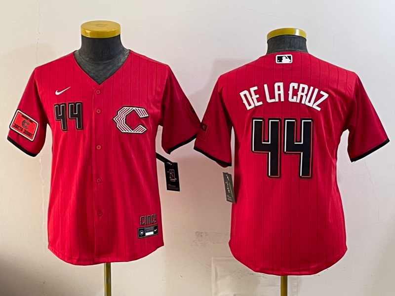 Youth MLB Cincinnati Reds #44 Elly De La Cruz 2026 Red City Connect Jersey