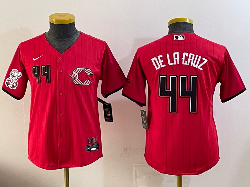Youth MLB Cincinnati Reds #44 Elly De La Cruz 2026 Red City Connect Jersey