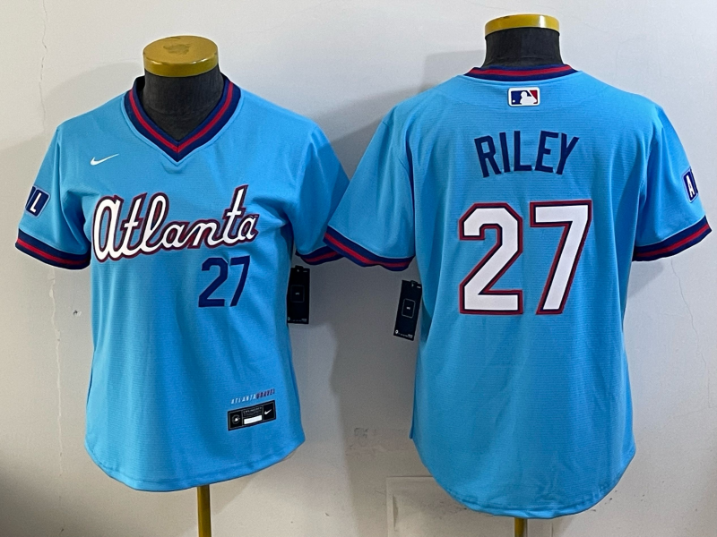 Women's MLB Atlanta Braves #27 Austin Riley 2026 City Connect Jersey