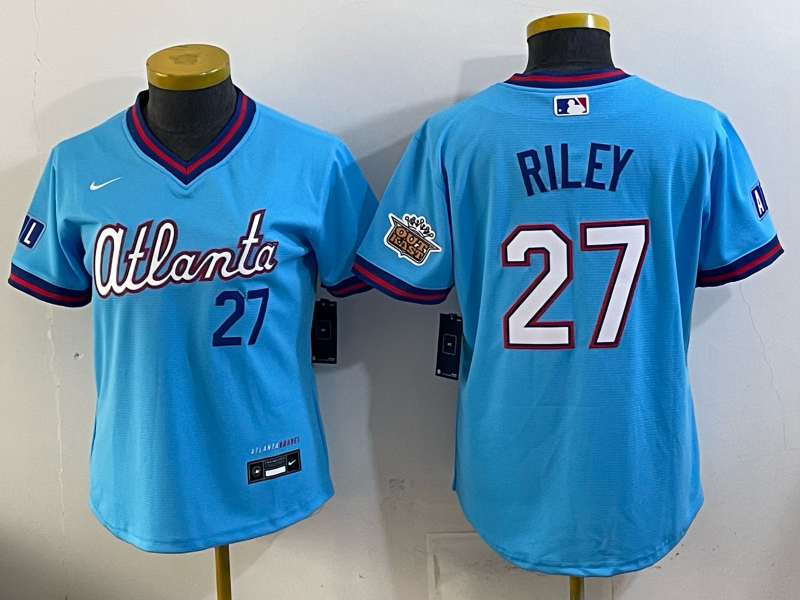 Women's MLB Atlanta Braves #27 Austin Riley 2026 City Connect Jersey