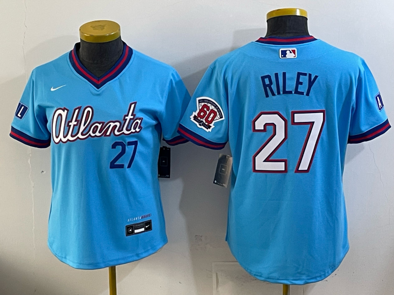 Women's MLB Atlanta Braves #27 Austin Riley 2026 City Connect Jersey
