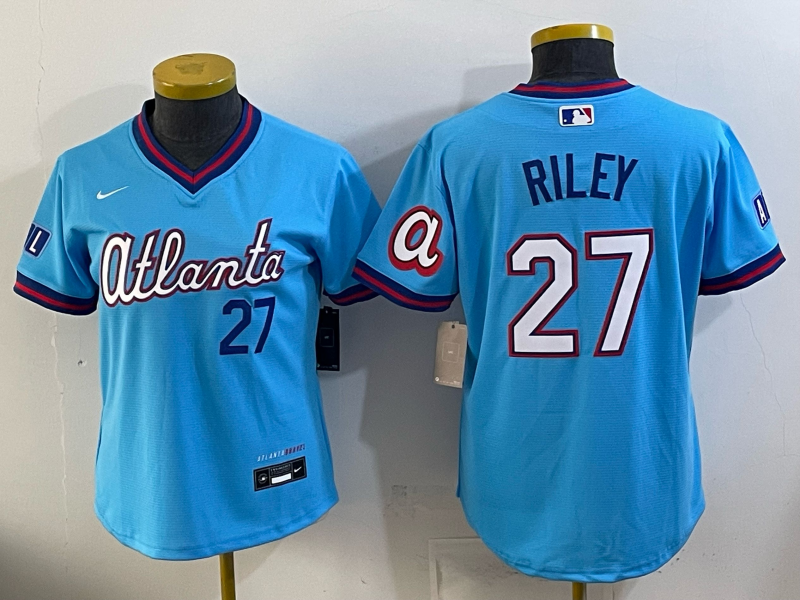 Women's MLB Atlanta Braves #27 Austin Riley 2026 City Connect Jersey
