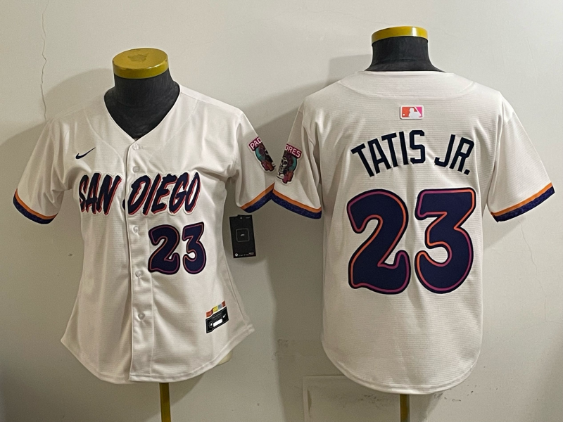 Women's MLB Padres #23 Fernando Tatis Jr. 2026 Cream City Connect Jersey