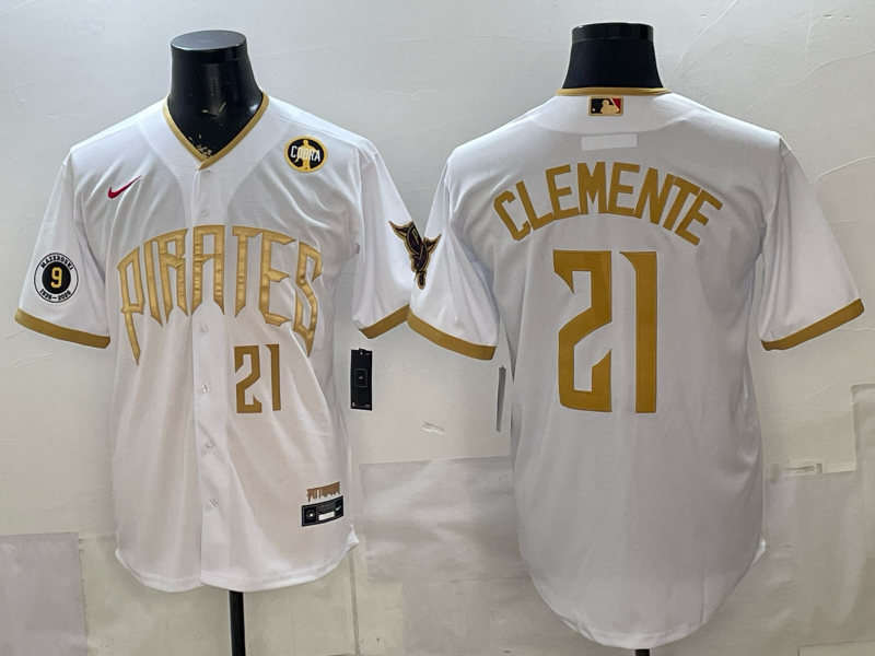 Men's MLB Pittsburgh Pirates #21 Roberto Clemente 2026 White City Connect Jersey