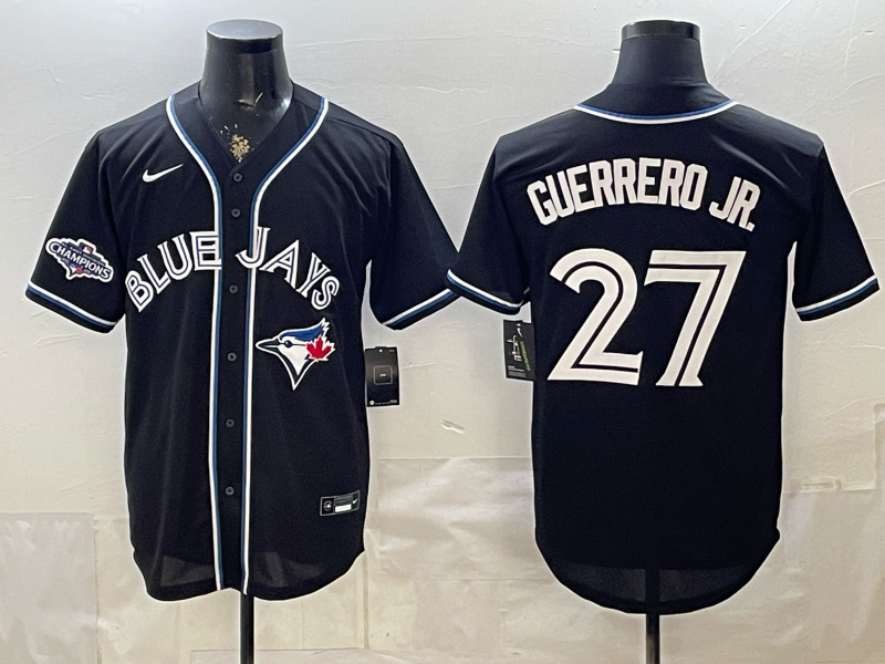 Men's MLB Toronto Blue Jays #27 Vladimir Guerrero Jr. 2026 Black Fashion Replica Jersey