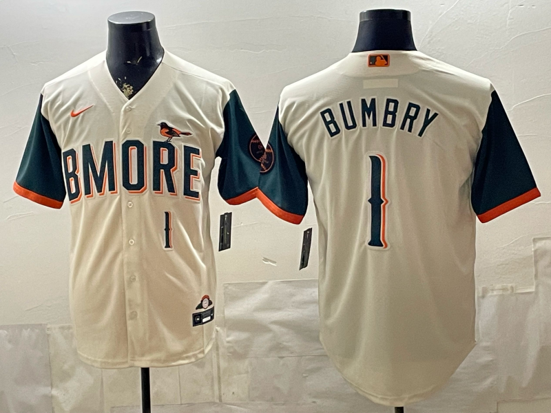 Men's MLB Baltimore Orioles #1 Al Bumbry 2026 Cream City Connect Stadium Jersey