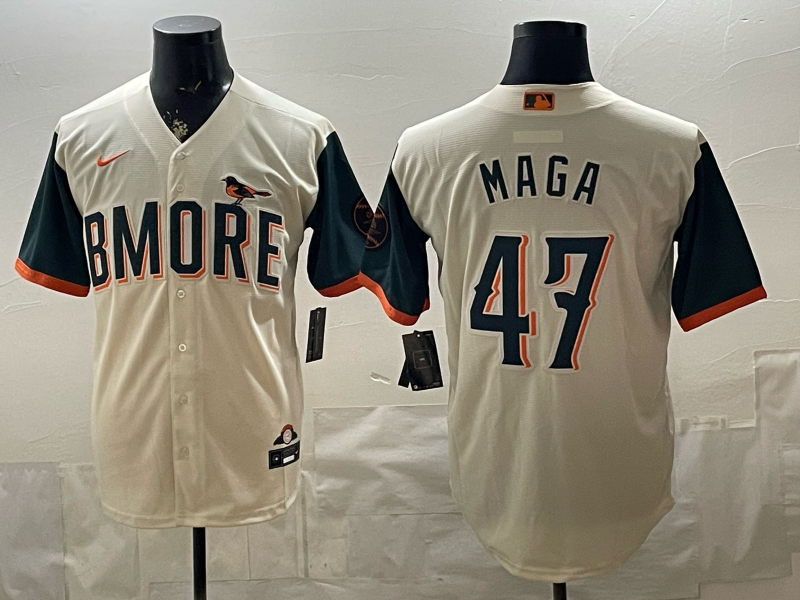 Men's MLB Baltimore Orioles #47 MAGA 2026 Cream City Connect Stadium Jersey