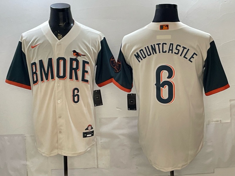 Men's MLB Baltimore Orioles #6 Ryan Mountcastle 2026 Cream City Connect Stadium Jersey