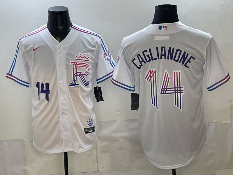 Men's MLB Kansas City Royals #14 Jac Caglianone 2026 City Connect 2.0 Jersey