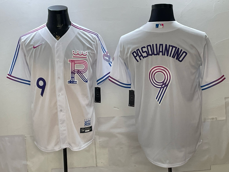 Men's MLB Kansas City Royals #9 Vinnie Pasquantino 2026 City Connect 2.0 Jersey