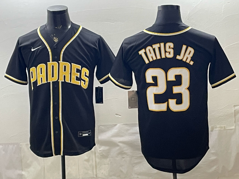 Men's MLB Padres #23 Fernando Tatis Jr. 2026 Obsidian City Connect Stadium Jersey