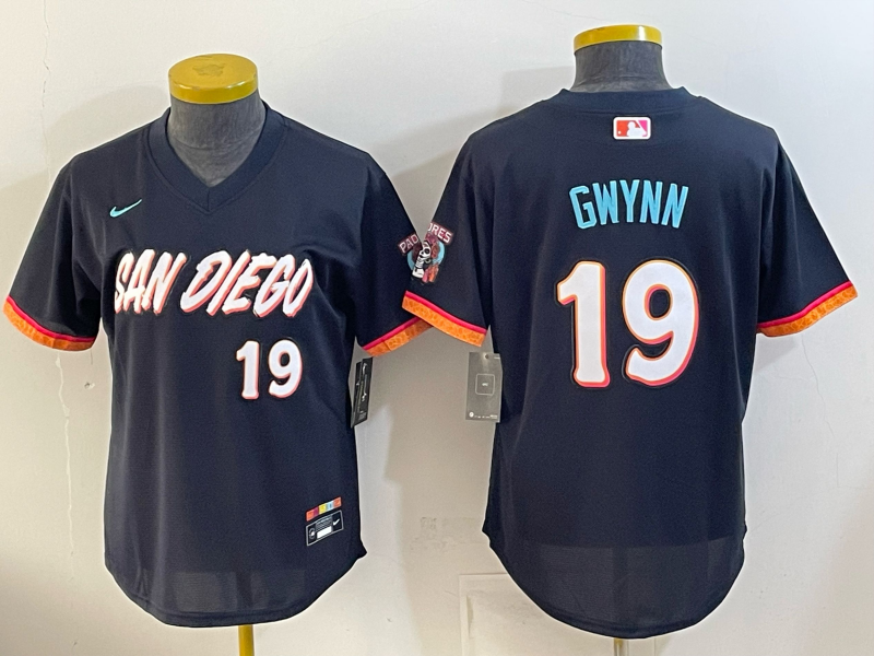 Women's MLB Padres #19 Tony Gwynn 2026 City Connect Stadium Jersey