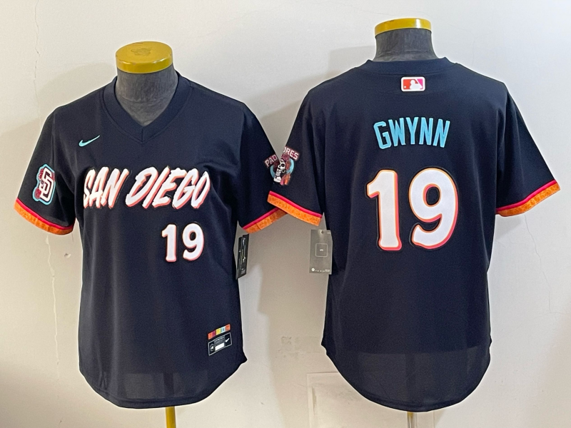 Women's MLB Padres #19 Tony Gwynn 2026 City Connect Stadium Jersey