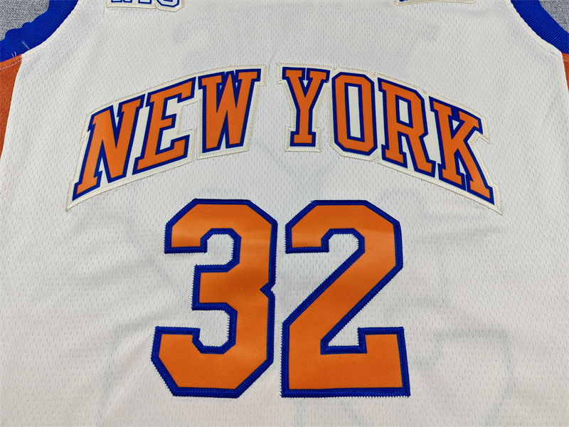 Men's NBA New York Knicks #32 Karl-Anthony Towns 2025-26 City Edition Swingman Jersey