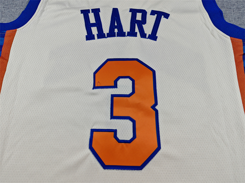 Men's NBA New York Knicks #3 Josh Hart 2025-26 City Edition Swingman Jersey