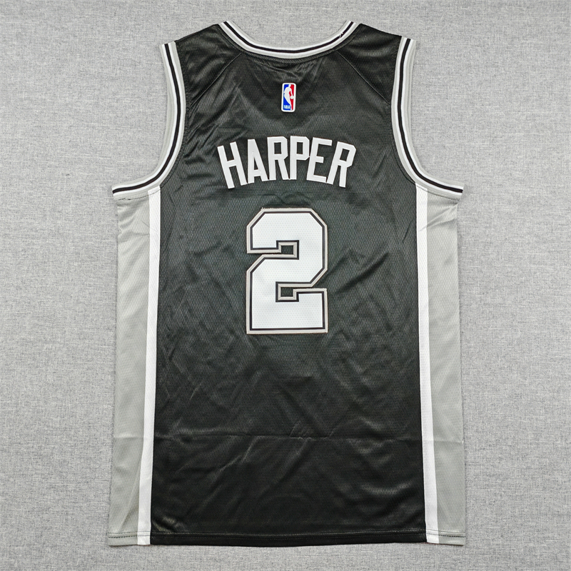 Men's NBA San Antonio Spurs #2 Dylan Harper 2025-26 Icon Edition Swingman Jersey