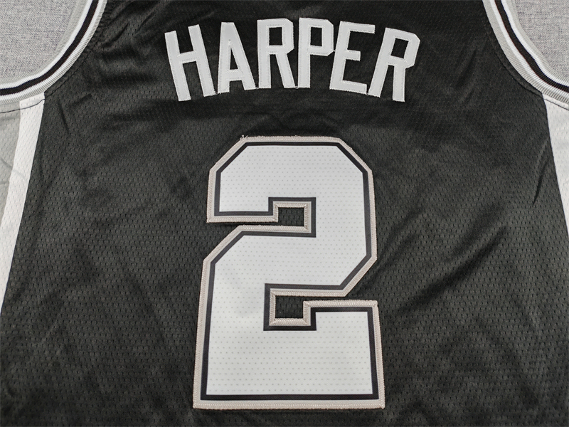 Men's NBA San Antonio Spurs #2 Dylan Harper 2025-26 Icon Edition Swingman Jersey
