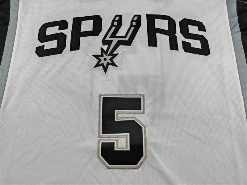 Men's NBA San Antonio Spurs #5 Stephon Castle 2025-26 Association Edition Swingman Jersey