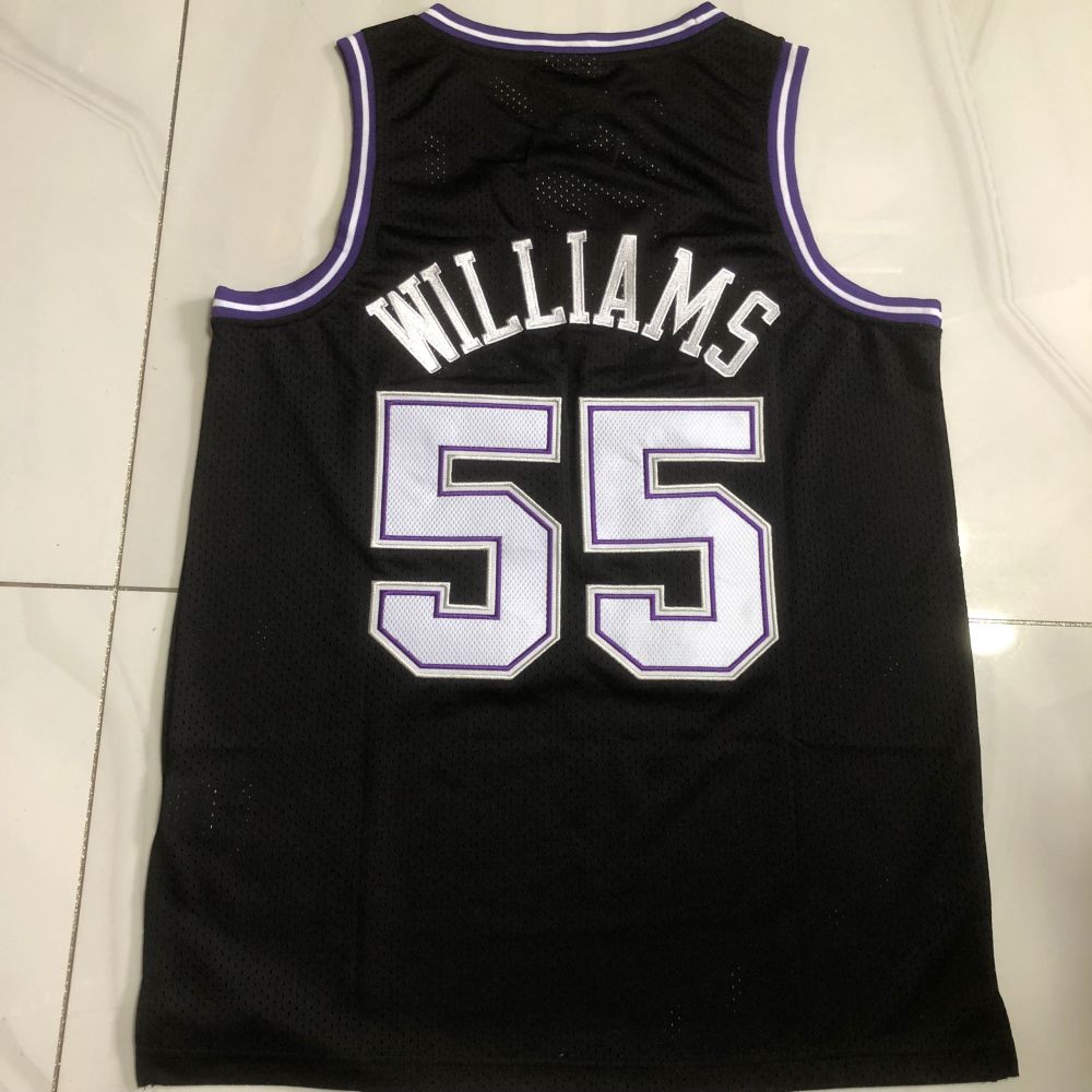 NBA Sacramento Kings #55 Jason Williams Men's M&N 1998-99 Icon Embroidery Jersey