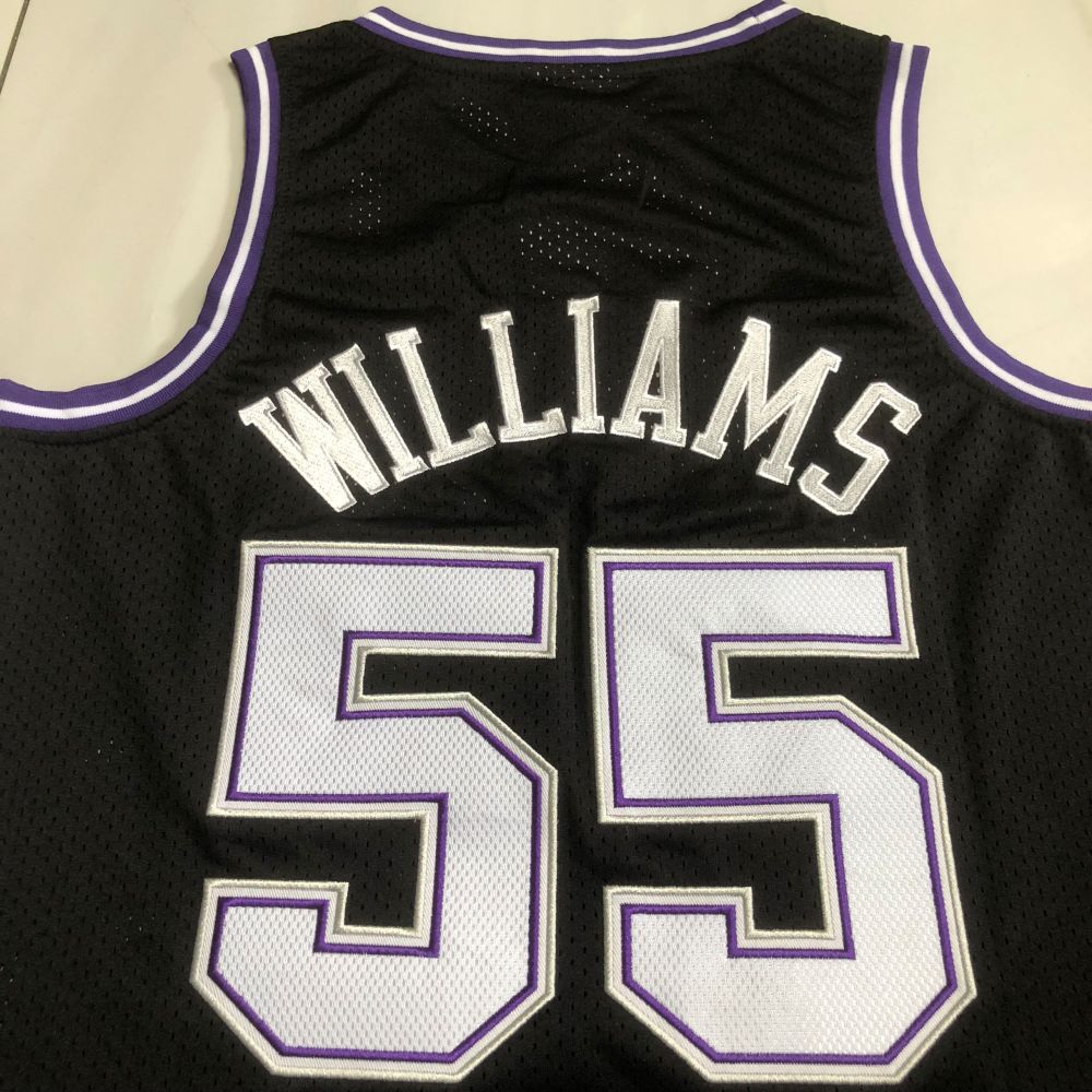 NBA Sacramento Kings #55 Jason Williams Men's M&N 1998-99 Icon Embroidery Jersey