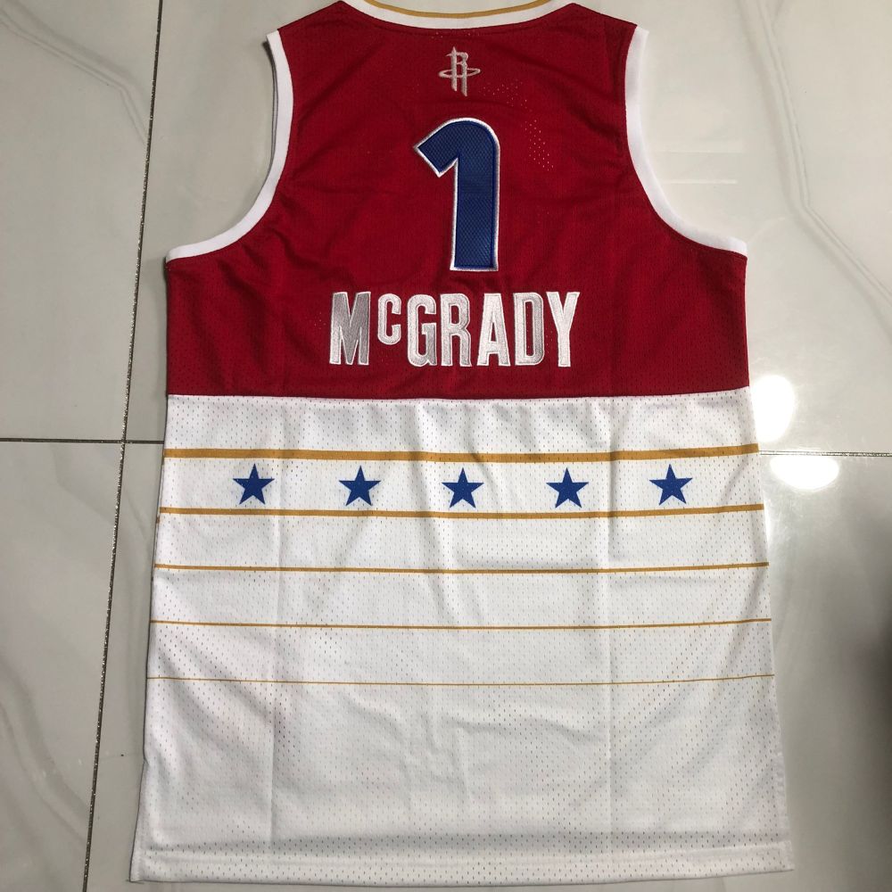 NBA Houston Rockets #1 Tracy McGrady Men's M&N 2006 All-Star Embroidery Jersey