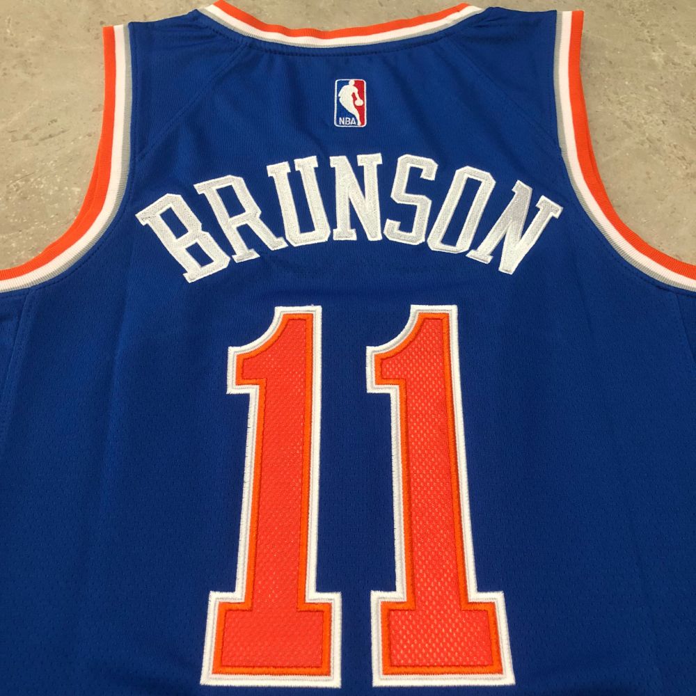 NBA New York Knicks #11 Jalen Brunson Men's Nike 2025-26 Icon Embroidery Jersey