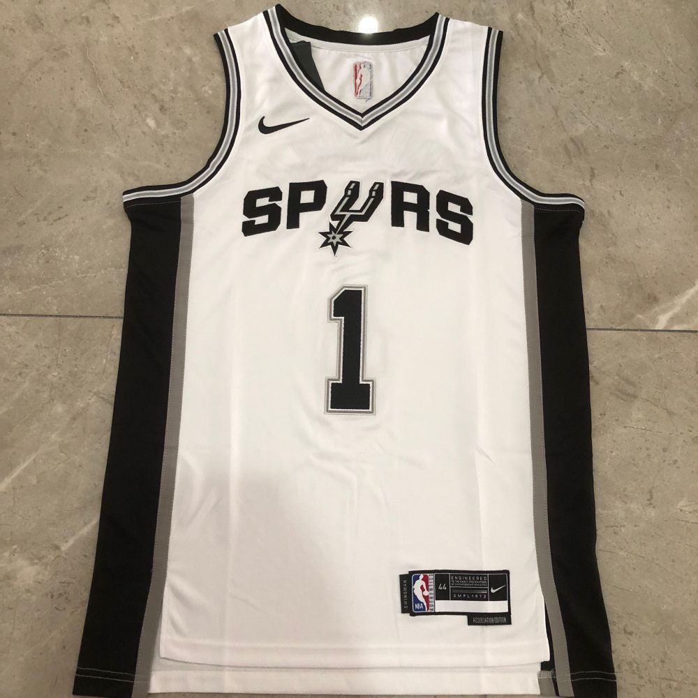 NBA San Antonio Spurs #1 Victor Wembanyama Men's Nike 2025-26 Association Embroidery Jersey