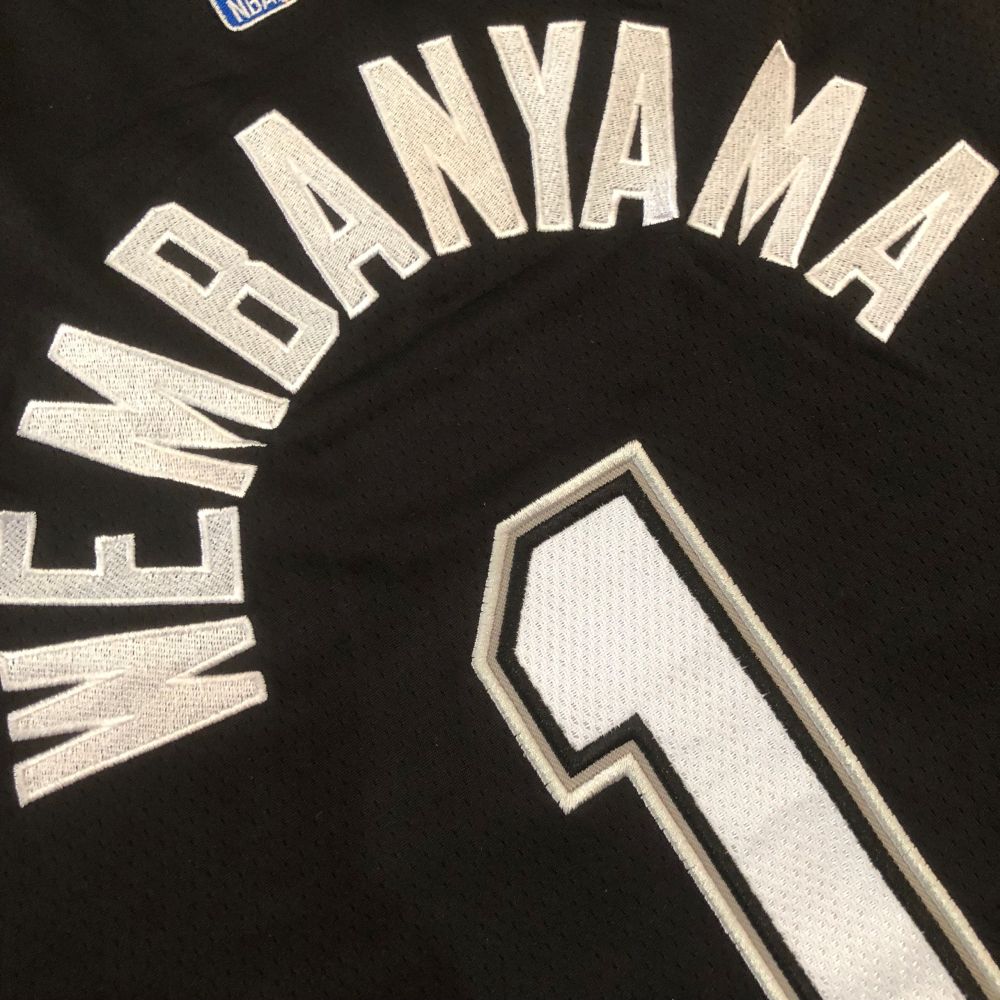 NBA San Antonio Spurs #1 Victor Wembanyama Men's Nike 2025-26 City Embroidery Jersey