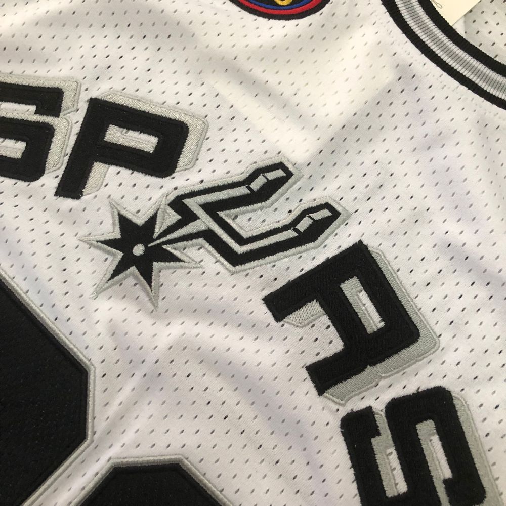 NBA San Antonio Spurs #21 Tim Duncan Men's M&N 1998-99 Finals Embroidery Jersey