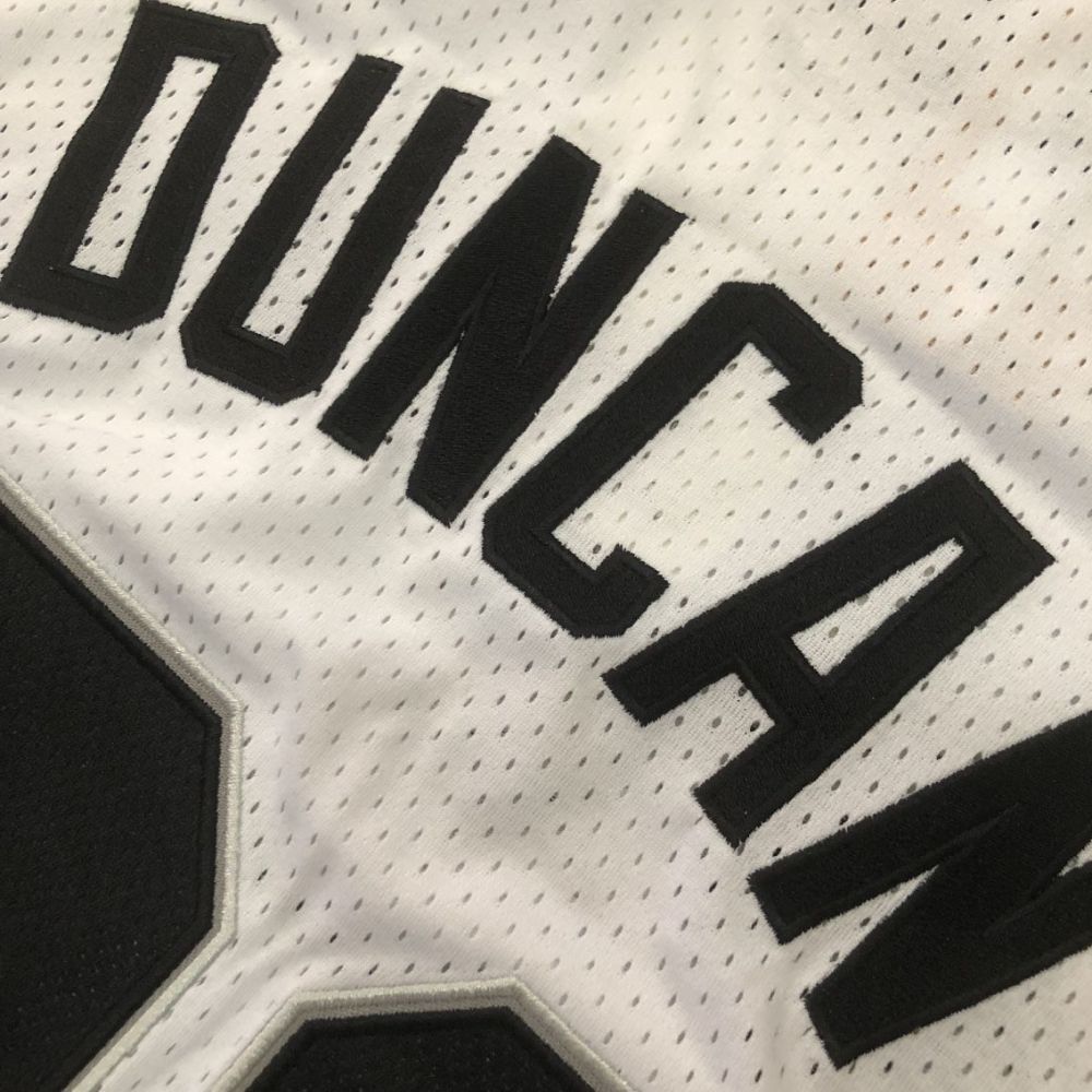 NBA San Antonio Spurs #21 Tim Duncan Men's M&N 1998-99 Finals Embroidery Jersey