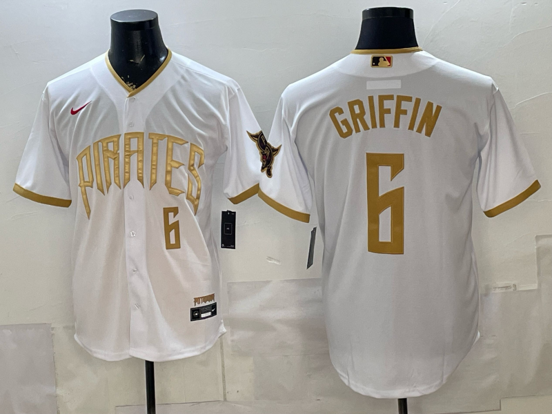 Men's MLB Pittsburgh Pirates #6 Konnor Griffin 2026 White City Connect Stadium Jersey