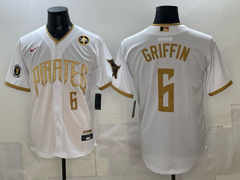 Men's MLB Pittsburgh Pirates #6 Konnor Griffin 2026 White City Connect Stadium Jersey