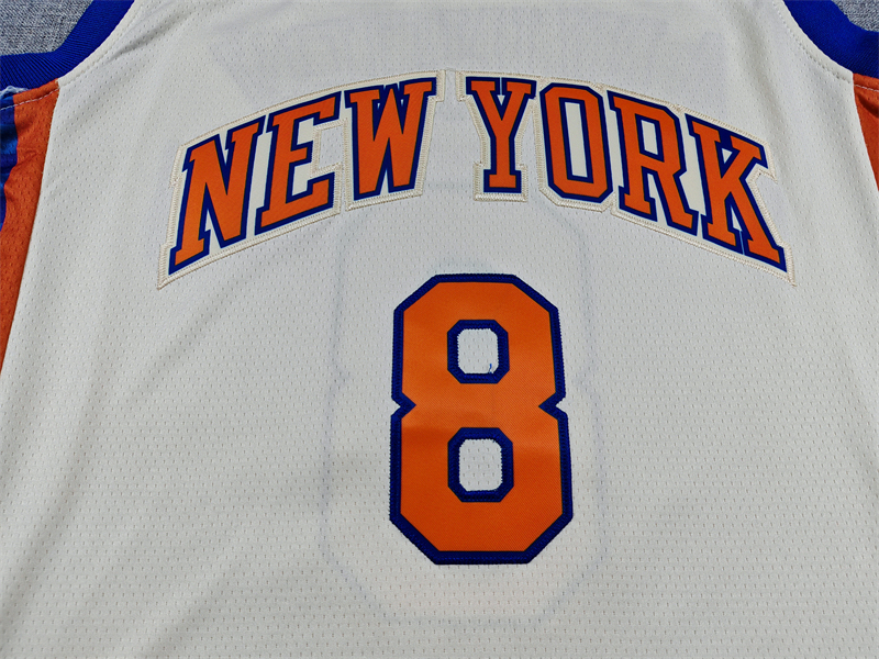 Men's NBA New York Knicks #8 OG Anunoby 2025-26 City Edition Swingman Jersey
